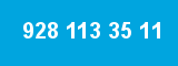 928 113 35 11 928 113 35 11
